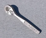 1945-48 Plomb Tools Pebble Finish No. 4749 1/4 Inch Drive Ratchet Socket Wrench. Fixed Price $42.95.