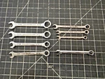Vintage Napa 8PC Miniature Combination Wrench Set Ndf Sae Metric Usa. Fixed Price $49.99.