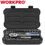 Workpro 39PCS Drive Socket Set 1/4" 3/8" Wrench Metric Sae With Case. Fixed Price $30.99.