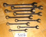 Mac Tools 9 Piece Sae. Combination Wrench Set 12 Point 3/8 7/8 Inch. Fixed Price $150.00.