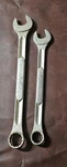 Vintage Dayton 7/8" & 3/4" Combination Wrenchs, No. 4X151, 4X149. Fixed Price $15.95.