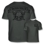 Ironworker Skull Crossbones T-shirt Ironworking Spud Wrench Soft Blend Tee A98. Fixed Price $23.95.
