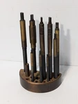 Incomplete Set Of 11 Barrel Laps, Blind Hole Reamers W/wood Holder-free Ship. Fixed Price $99.99.