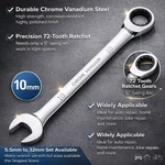 Metric Wrench Box End Head 72-TOOTH Ratcheting Combination. Fixed Price $26.45.
