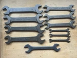 11 Osaka Tanko Metric Open End Wrenches Forged Alloy Steel Machinist Boilers. Fixed Price $54.00.