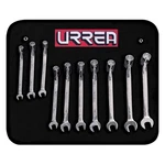 Urrea 1270HMF Metric Full Polish Flex Head Wrench Set 10 Pieces. Fixed Price $152.88.