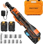 Protmex 3/8 Cordless Ratchet Wrench, 60FT-LBS 80N.M Electric With 21V.... Fixed Price $94.49.