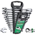 Sk Reversible Ratcheting Wrench Set, Combination 6.35-25.4 Mm, Chrome. Fixed Price $240.64.