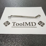 Snap-on Tools Usa New 3/8" & 7/16" Sae 60 Deep Offset Box Chrome Wrench XO1214. Fixed Price $83.50.