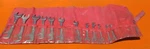Facom 13 Piece Short Satin Metric Angle Open-end Wrench Set Used. Fixed Price $85.00.