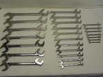 Snap-on 25 Piece Sae 4 Way Angle Open End & Plus Wrench Set (3/8''- 2''). Fixed Price $2232.49.
