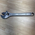 Wright Tool 9AC12 12" X 1-1/2" Alloy Steel Adjustable Wrench Usa. Fixed Price $60.00.