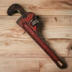 Vintage Easco Pipe Wrench Red 59-608 Small Japan Drop Forged. Fixed Price $16.29.
