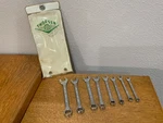 Vintage Thorsen Metric 8 Piece Box & Open End Combination Wrench Set 7MM - 14MM. Fixed Price $50.00.