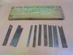 Vintage Stanley Box 4 Cutters For 55 Plane. Fixed Price $59.95.