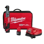 Milwaukee M12 Fuel 1/2" Ratchet With Batteries And Charger Kit 2558-22. Fixed Price $375.00.