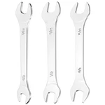 Harfington 3PCS Thin Open End Wrenches Sae, 3/8X7/16, 1/2X9/16, Chrome. Fixed Price $15.99.