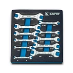 Capri Tools Slim Mini Open End Wrench Set With Mechanic's Tray, Metric/sae, 11PC. Fixed Price $59.99.