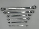 6PCS Mac Tools Metric Bolm 12PT 8MM 24MM Chrome Offset Box End Wrench. Fixed Price $230.00.