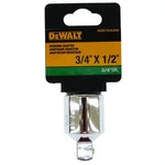 Dewalt DWMT75293OSP 3/4" X 1/2" Chrome Reducing Adapter, 75-293D. Fixed Price $14.74.
