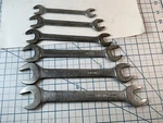 Billings Vitalloy 6PC Open End Wrenches 1725 1727 1027 1029 1731A 1031 Usa. Fixed Price $38.00.