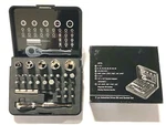 31 Piece Industrial Driver Bit & Socket Set Stubby Ratchet Magnetic Holder. Fixed Price $15.29.