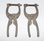 (2) De-sta-co Detroit Stamping 468 Welding Hand Squeeze Clamp Vise. Fixed Price $19.95.