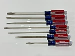 New Craftsman Tools Sears Usa Wf 7PC Flat Slotted Tip Screwdriver Set, Nos. Fixed Price $74.99.