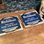Lot Of Nicholson Welded Band Saw Blade Wood Width: 1/2 .028 Gauge Hard. Fixed Price $64.95.