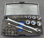 Blue Point Blpbtwkit 25 Pc 1/4" Drive Socket & Bit Ratchet Set (MVP038541). Fixed Price $114.99.