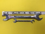 Vtg (2) S-k Forged Alloy Open End Wrench 5/8 X 9/16" #0-1820 9/32-5/16 I1820. Fixed Price $11.99.