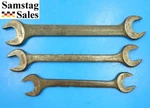 Set Of Three Vintage Vlchek Double Open End Wrenches - Made Usa. Fixed Price $12.99.