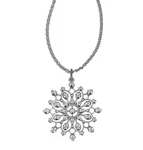 Brighton One Love Starburst Convertible Crystal Silver Necklace Nwt. Fixed Price $158.00.