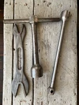 Antique Armstrong Alligator Wrench & Handles. Fixed Price $22.00.