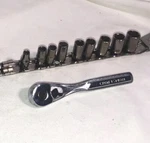 Lot Of 9 Craftsman 1/4 Drive Sockets G2 & Ratchet Vr 44807 Quick Release. Fixed Price $39.07.