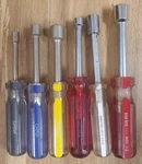 Lot Hex Nut Driver Steel Plastic 1/2 5/16 3/16 1/4 3/8 Great Neck Indesto Etc. Fixed Price $7.99.