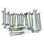 22 Pcs Assorted Brands Double End, Combination Wrench Set, Made Usa. Fixed Price $45.90.