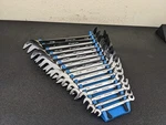 #BO783 Snap On Tools Way Angle Sae Open End Wrench Set 1/4" 1-1/16". Fixed Price $899.95.