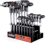 18PC T-handle Wrench Set Long Arm Ball End Hex Key 1.5-10MM & 1/16"-3/8". Fixed Price $29.99.