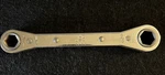 Mac Tools RBW15, 1/2" 9/16, 6PT Ratcheting Double Box End Wrench. Fixed Price $12.00.