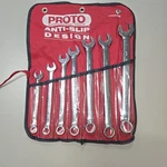 Proto J1200H-T500 7 Piece Combination Anti-slip Design Wrench Set- Point. Fixed Price $95.00.