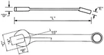 Tool 1108, Combination Wrench Wrightgrip 2.0 12 Point Satin - 1/4". Fixed Price $15.48.