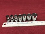 Lot Of Different Blackhawk 1/2 In. Dr. Sockets 12PT. Usa 7/16 - 7/8 Shallow. Fixed Price $39.95.