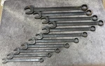 Williams Industrial. 9/16-1-1/4 Combo Wrench Set, 11 Pc 12 Point Usa. Fixed Price $160.00.
