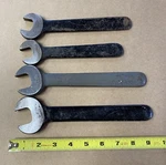 Set Of 4 Single Head Open End Usa Wrenches: Armstrong (3X) Fairmount (1X) Used. Fixed Price $23.50.