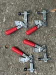 De Sta Co-toggle Clamp Set With Red Handles- Heavy Duty. Fixed Price $60.00.