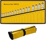 16PCS Metric Flexible Head Ratcheting Wrench Combination Spanner Tool Set 6-22MM. Fixed Price $45.80.