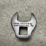 Proto Tools 3/8 Drive 11/16" Open End Crowsfoot Socket 4922. Fixed Price $14.98.