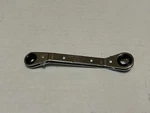 New Klein Tools 68236 3/8 7/16" Fully Reversible Ratcheting Offset Box Wrench. Fixed Price $12.80.