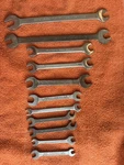 Lot Of 11 Vintage Plvmb/proto Double Open End Wrenches With Duplicates *read*. Fixed Price $35.00.